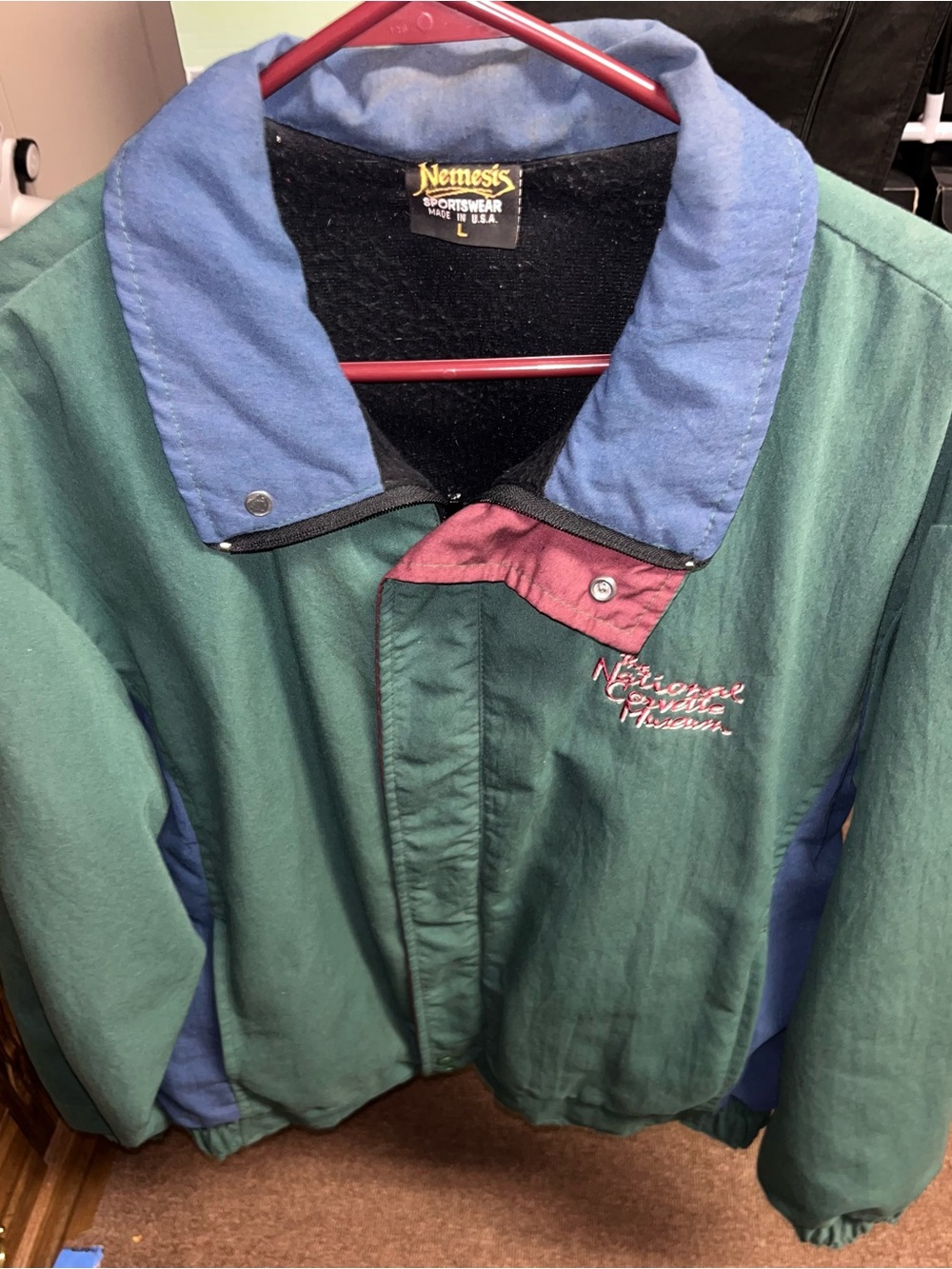 Vintage Nemesis Sportswear Made In USA “The National Corvette Museum” Men’s L
